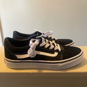 Vans Kids Black and White Sneakers